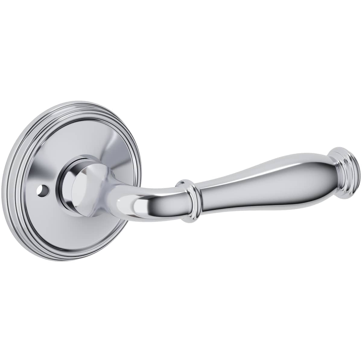 Estate L034 Nashville Privacy Door Lever Set with 5134 Rose – Polished Chrome