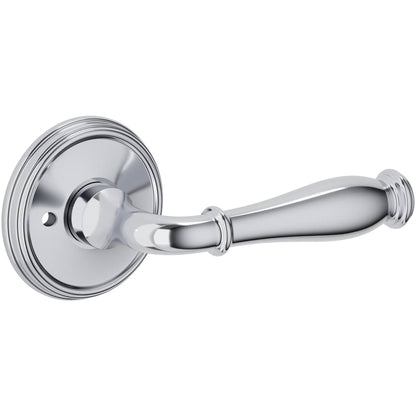 Estate L034 Nashville Privacy Door Lever Set with 5134 Rose – Polished Chrome