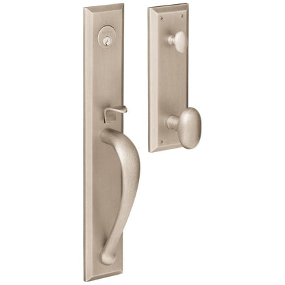 Baldwin Cody Full Mortise Handleset Trim with 5432 Knob - Lifetime Polished Nickel - Full Dummy