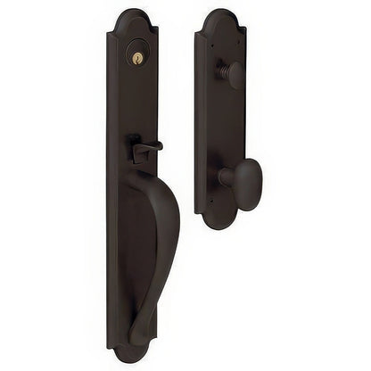 Boulder Full-Escutcheon Baldwin mortise door lock in Oil Rubbed Bronze