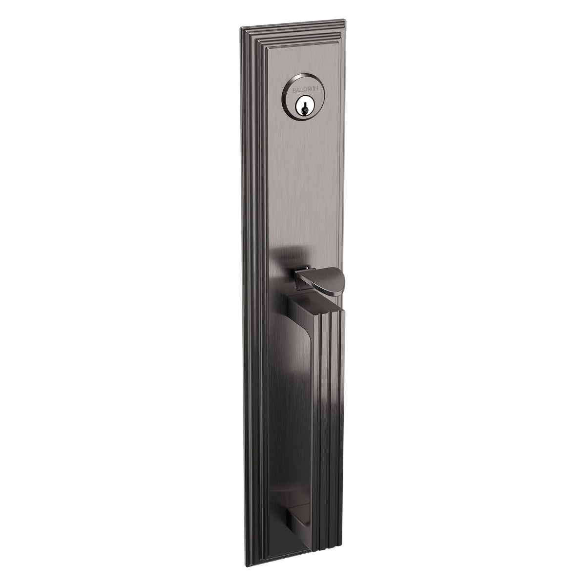 Tremont Baldwin mortise door lock in Lifetime Graphite Nickel
