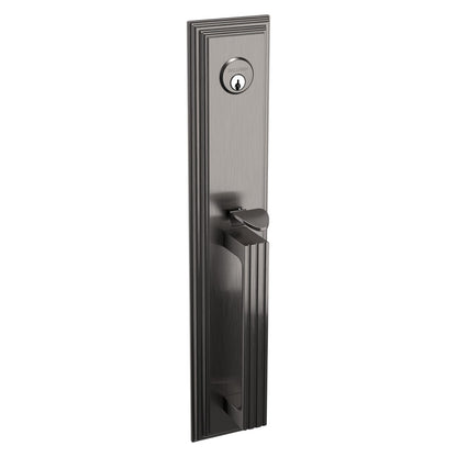 Tremont Baldwin mortise door lock in Lifetime Graphite Nickel