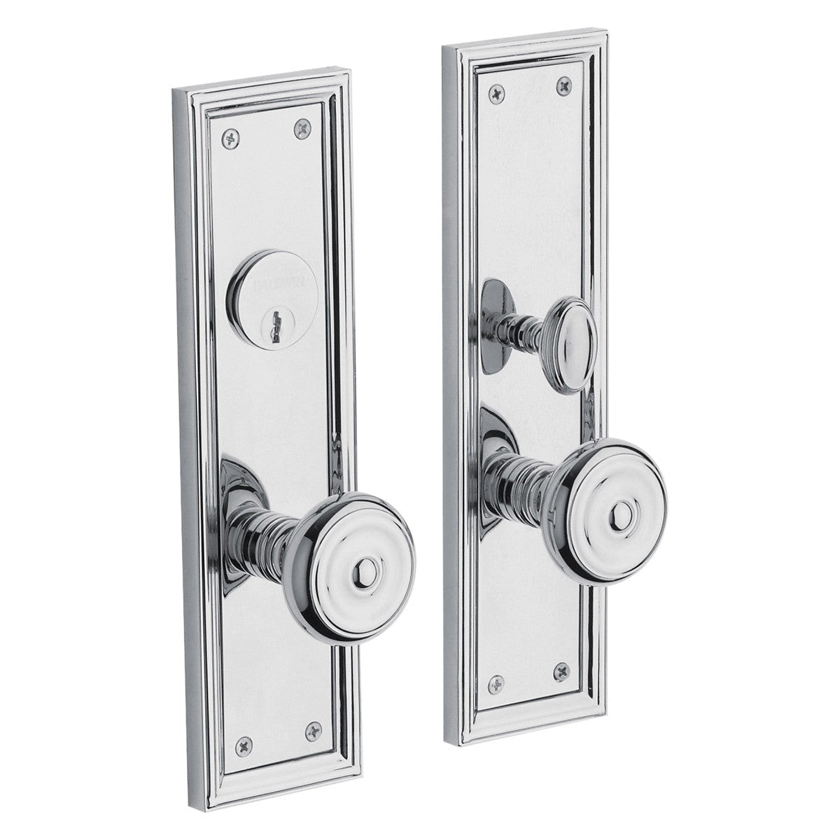 Nashville Baldwin mortise door lock in Polished Chrome