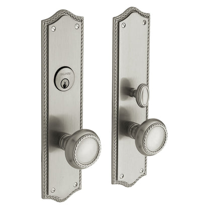 Barclay Baldwin mortise door lock in Lifetime Satin Nickel