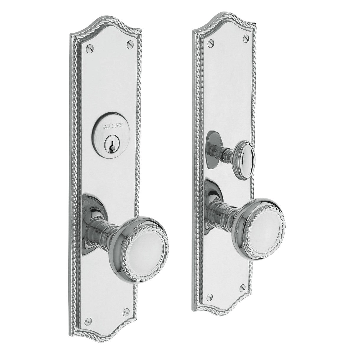 Barclay Baldwin mortise door lock in Polished Chrome