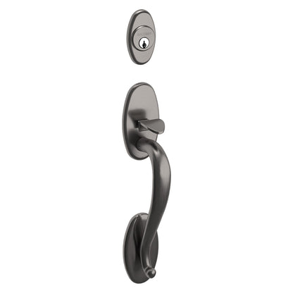 Lexington Baldwin mortise door lock in Lifetime Graphite Nickel