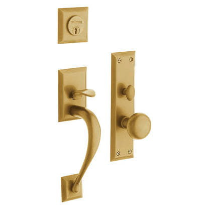 Concord Baldwin mortise door lock in Vintage Brass