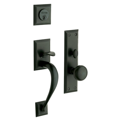 Concord Baldwin mortise door lock in Satin Black