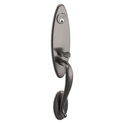 Springfield Baldwin mortise door lock in Lifetime Graphite Nickel
