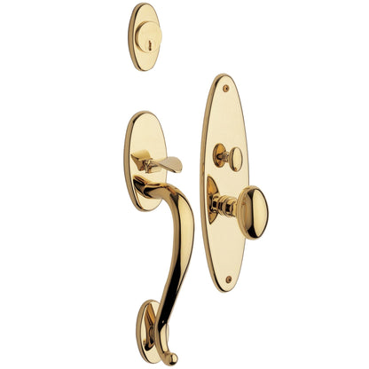 Lexington Baldwin mortise door lock in Lifetime Polished Brass