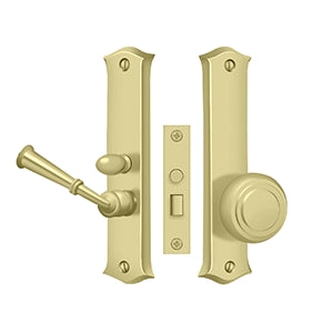 Deltana SDL688 classic screen door mortise lock in US3 polished brass