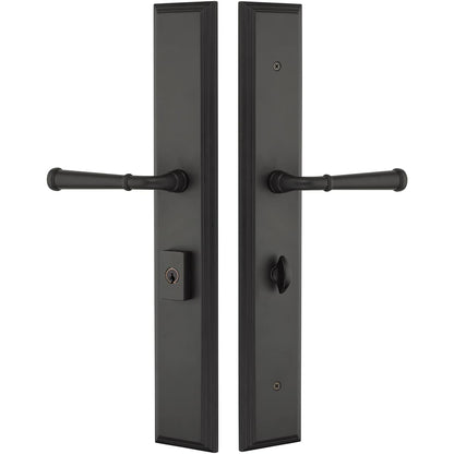 Emtek Melrose Multi Point Trim – Keyed Entry – Unlacquered Brass