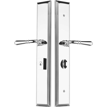 Emtek Melrose Multi Point Trim – Keyed Entry – Pewter
