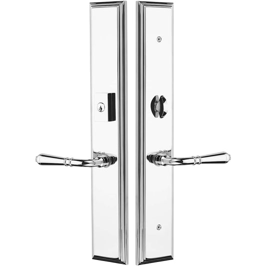 Emtek Melrose Multi Point Trim – Keyed Entry – Pewter