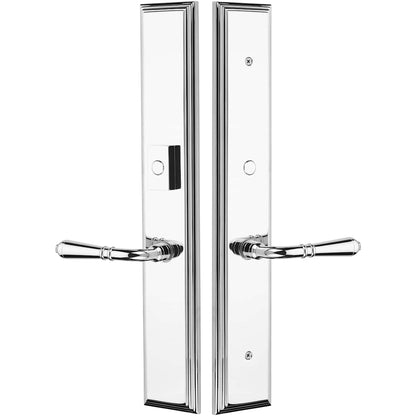 Emtek Melrose Multi Point Trim – Inactive / Dummy Pair – Pewter