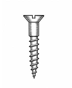 Flat Head Slotted screw type reference