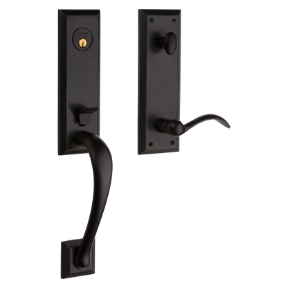 Handleset with Beavertail Lever - 031 - Non-lacquered Brass; LH