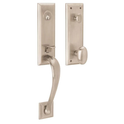 Handleset with Oval Knob - 031 - Non-lacquered Brass