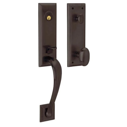 Handleset with Oval Knob - 044 - Lifetime (PVD) Satin Brass