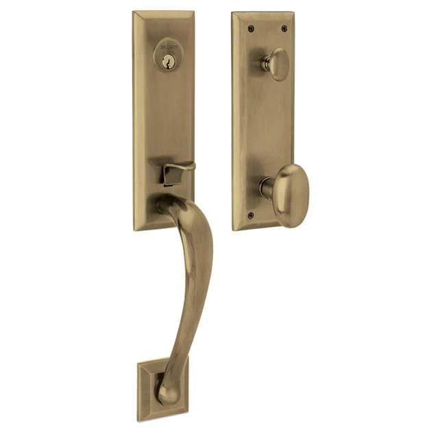 Handleset with Oval Knob - 055 - Lifetime (PVD) Polished Nickel