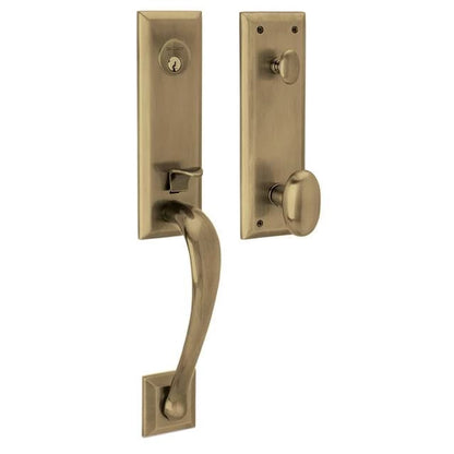 Handleset with Oval Knob - 055 - Lifetime (PVD) Polished Nickel