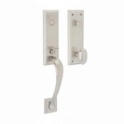 Handleset with Oval Knob - 003 - Lifetime (PVD) Polished Brass