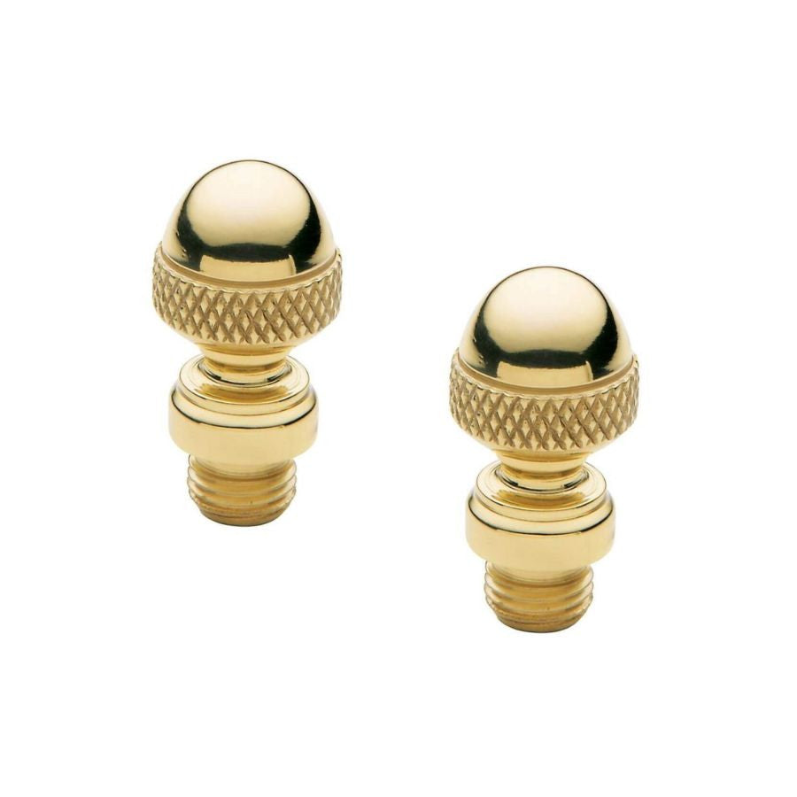 Hinge Finials - 1080 Ball Tip - Radius Corner Hinges; 055 - Lifetime Polished Nickel