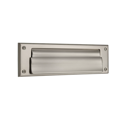 Letter Box Plate with Liner Insert - 150 - Satin Nickel
