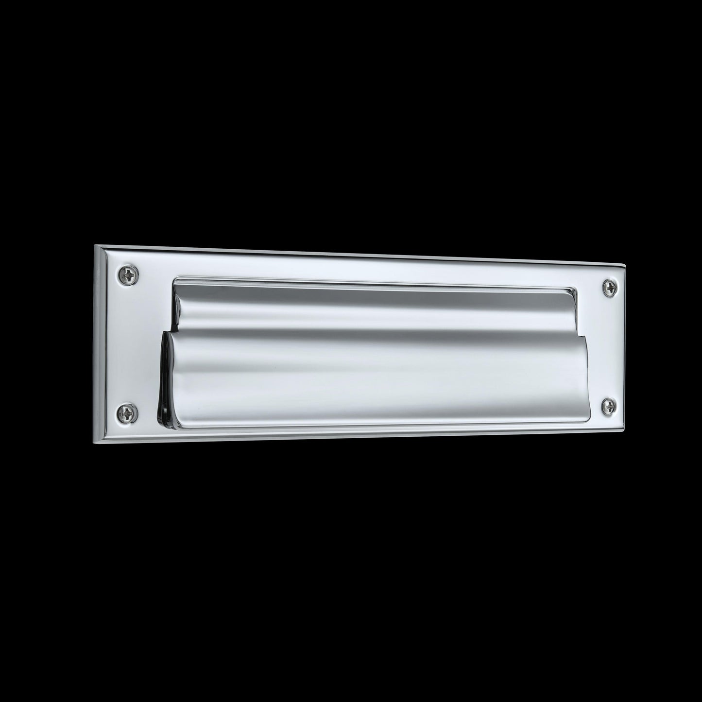 Letter Box Plate with Liner Insert - 260 - Polished Chrome