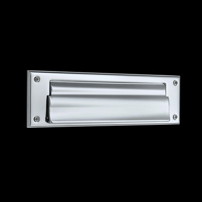 Letter Box Plate with Liner Insert - 260 - Polished Chrome