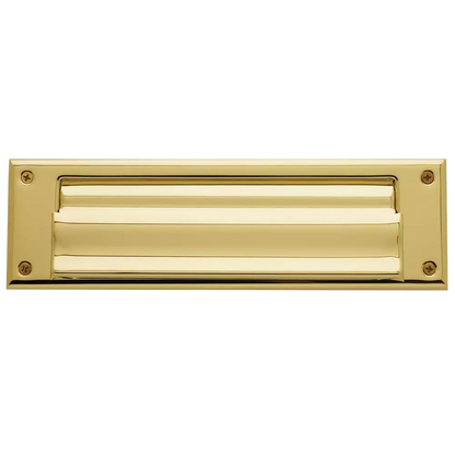 Letter Box Plate with Liner Insert - 031 - Non-Lacquered Brass