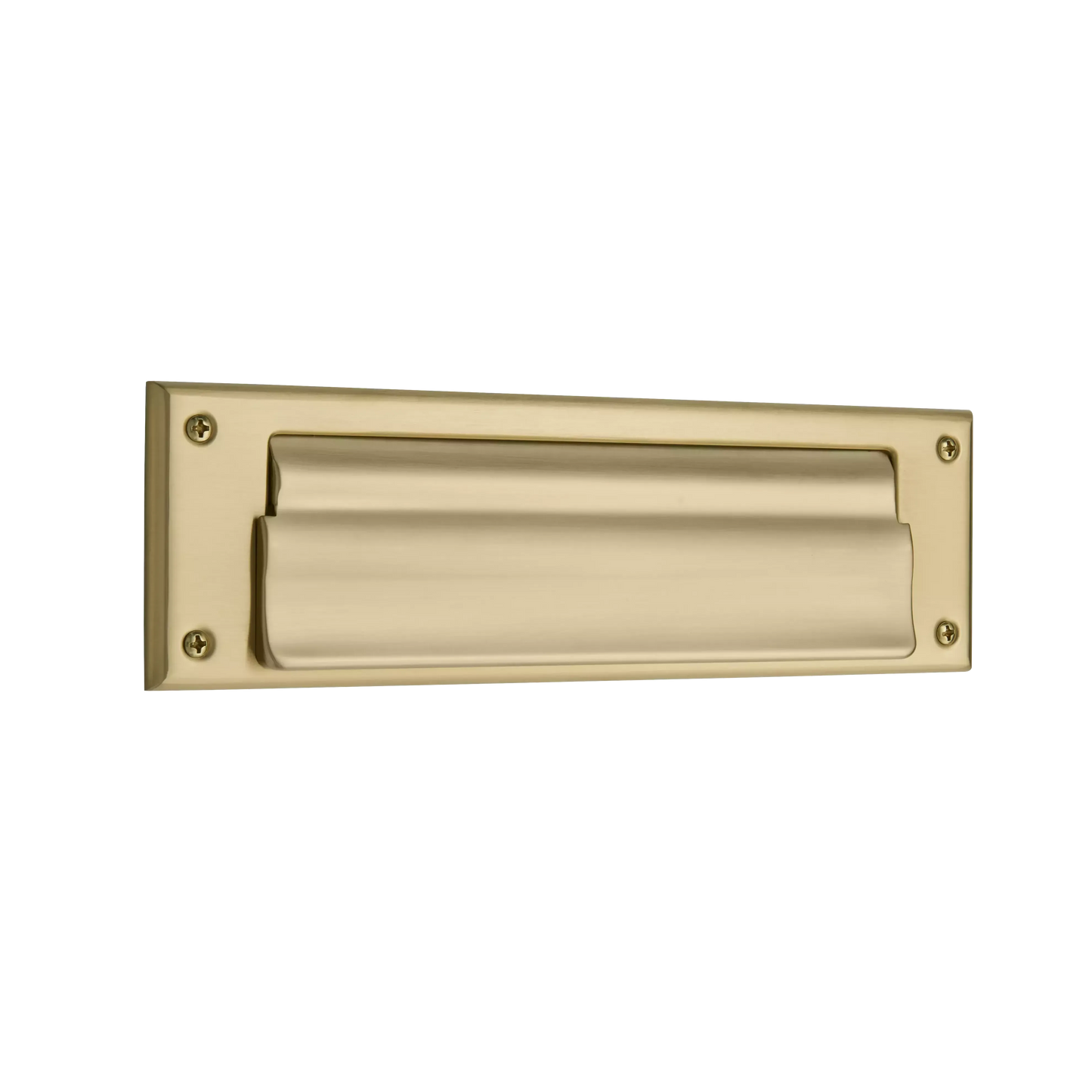 Letter Box Plate with Liner Insert - 033 - Vintage Brass