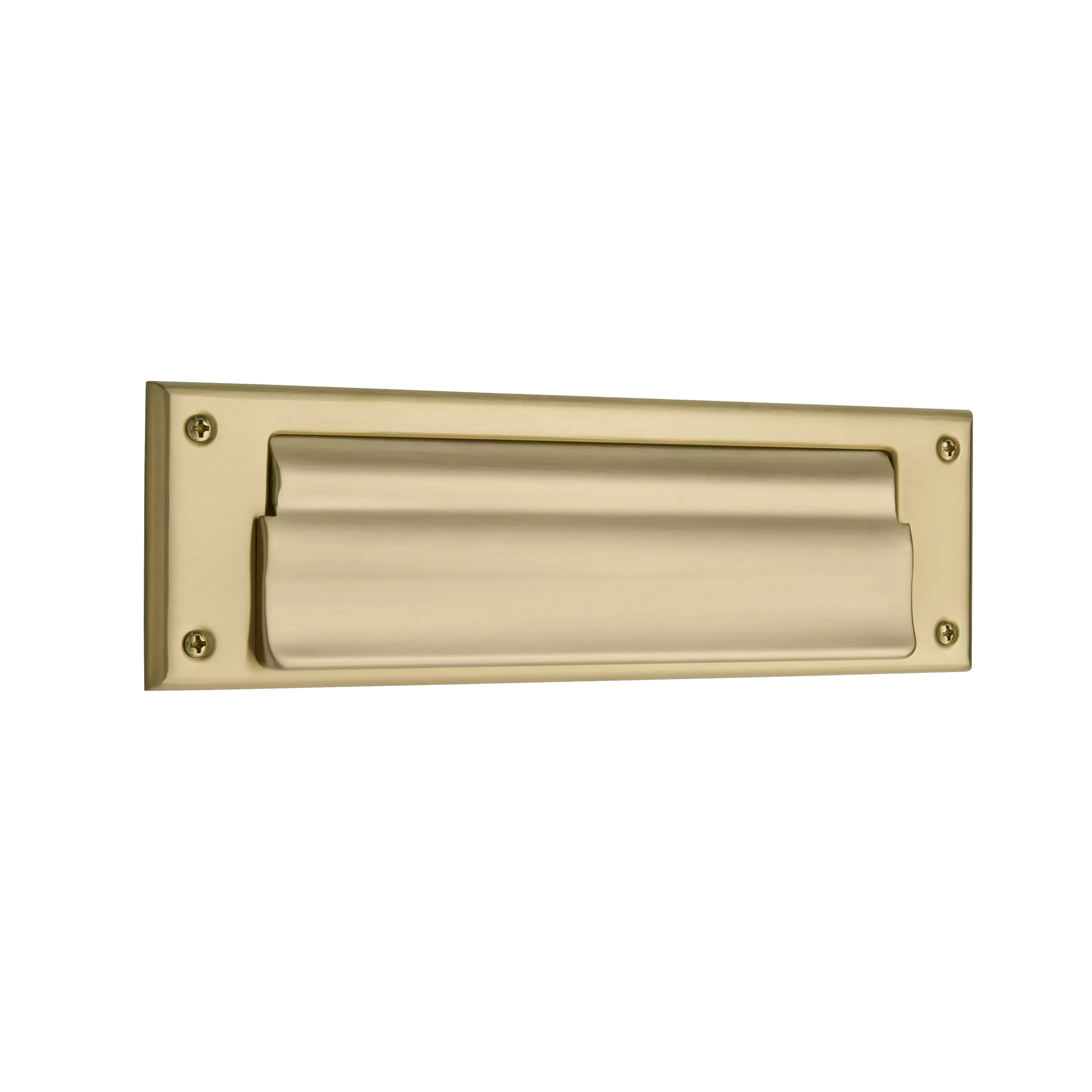 Letter Box Plate with Liner Insert - 033 - Vintage Brass