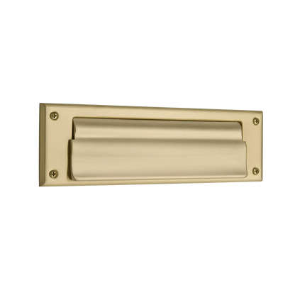 Letter Box Plate with Liner Insert - 033 - Vintage Brass