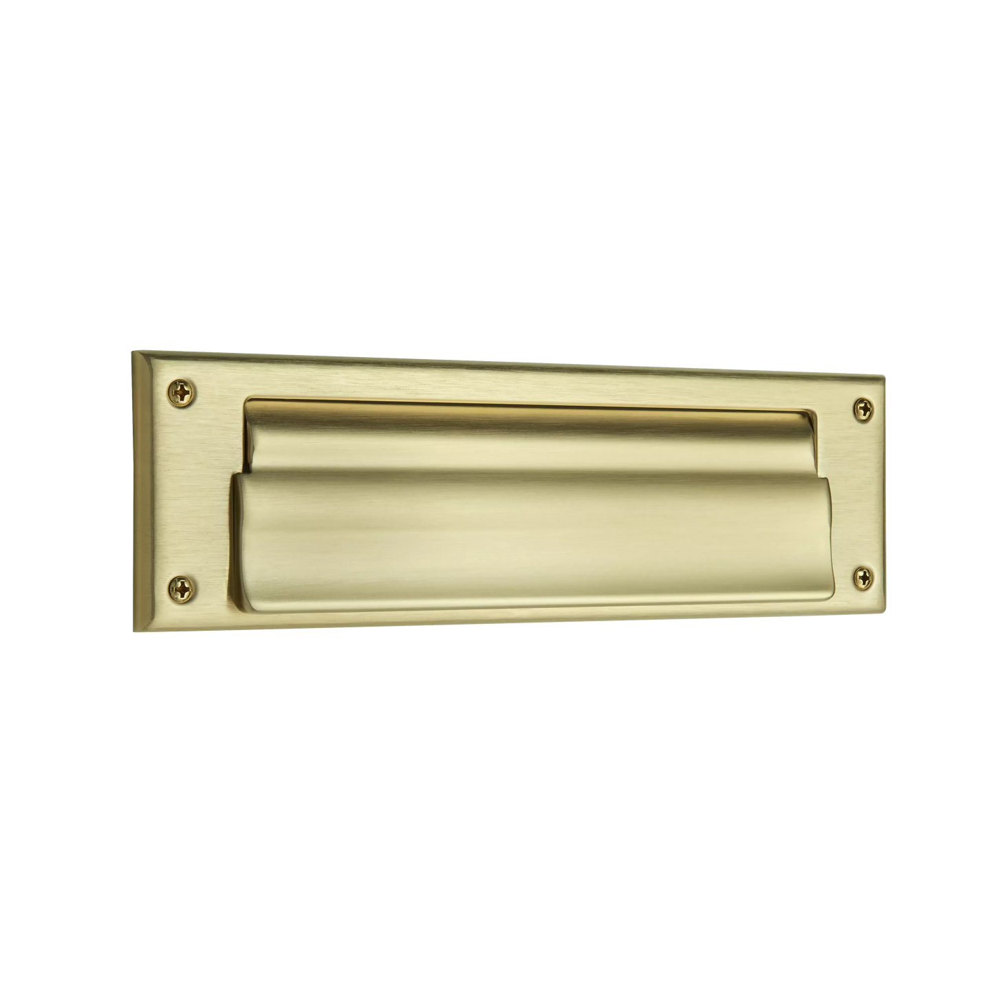Letter Box Plate with Liner Insert - 044 - Lifetime Satin Brass