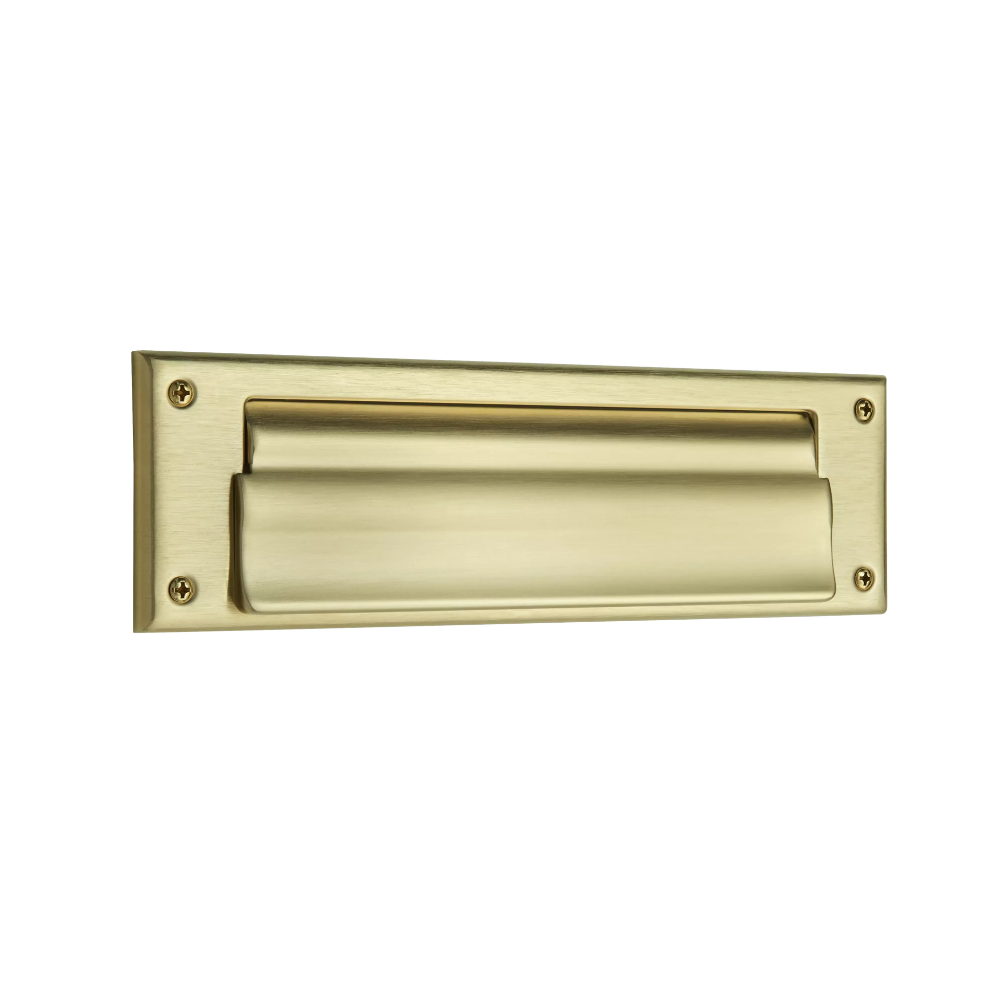 Letter Box Plate with Liner Insert - 044 - Lifetime Satin Brass