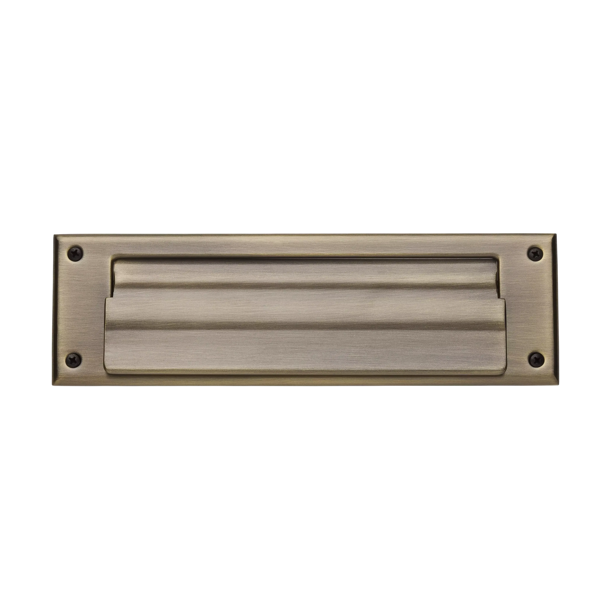 Letter Box Plate with Liner Insert - 050 - Antique Brass