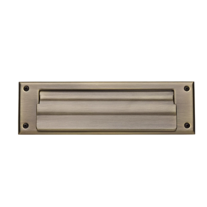 Letter Box Plate with Liner Insert - 050 - Antique Brass