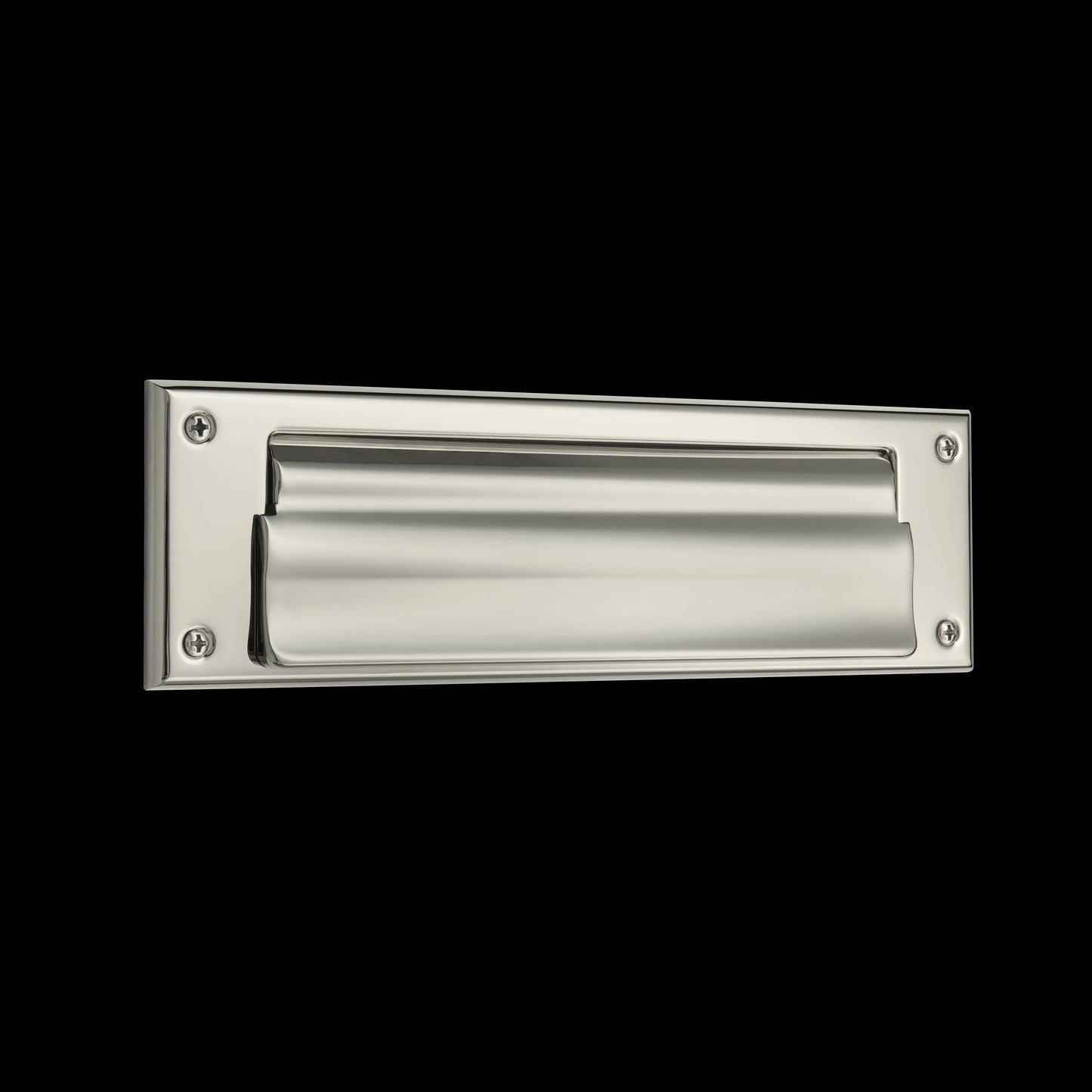Letter Box Plate with Liner Insert - 055 - Lifetime Polished Nickel