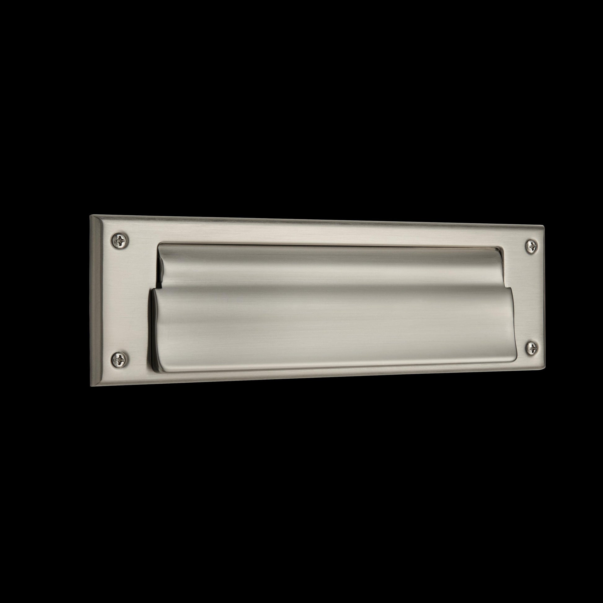 Letter Box Plate with Liner Insert - 056 - Lifetime Satin Nickel