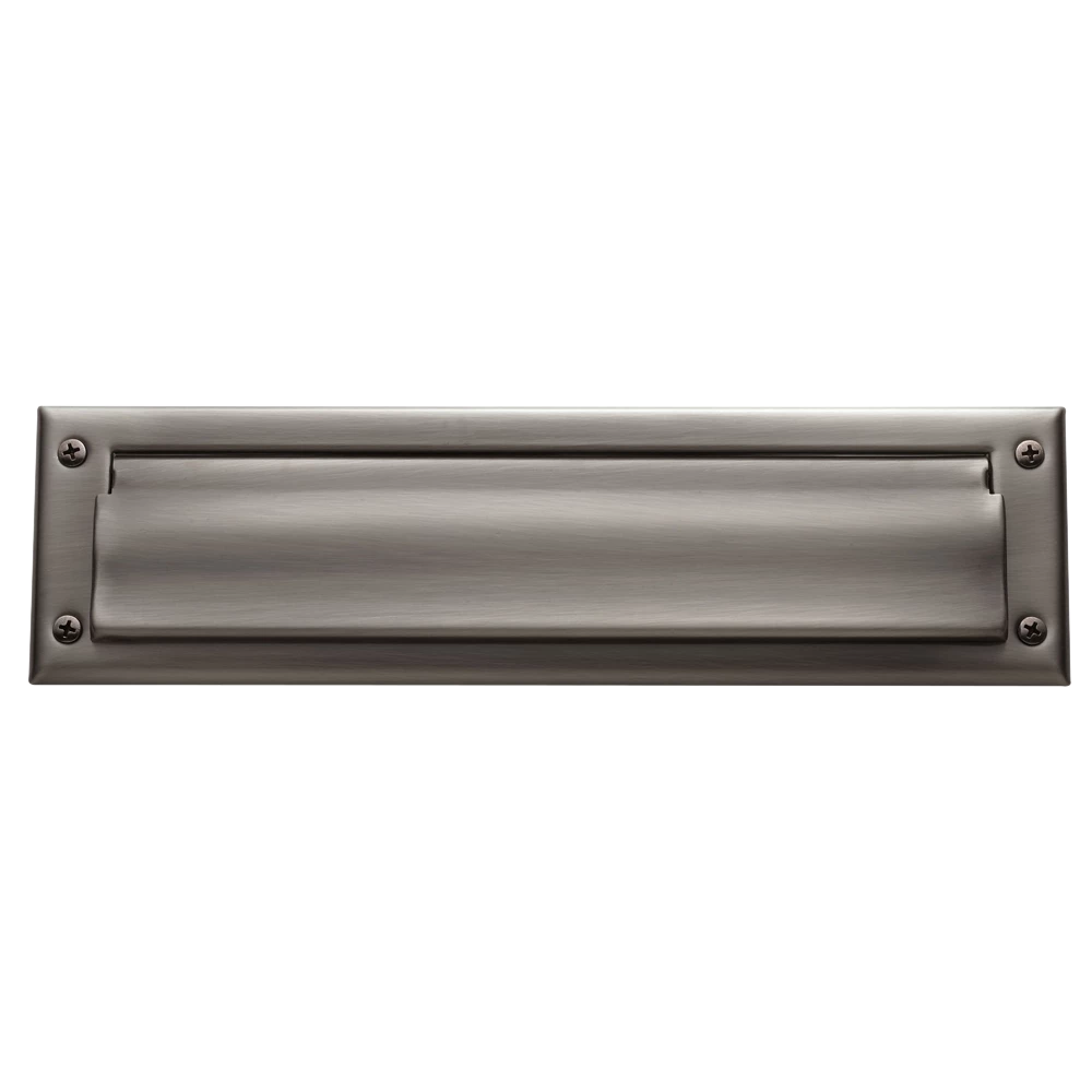 Letter Box Plate with Liner Insert - 076 - Graphite Nickel