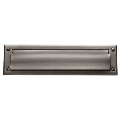 Letter Box Plate with Liner Insert - 076 - Graphite Nickel