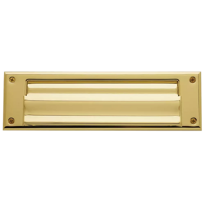 Letter Box Plate with Liner Insert - 003 - Lifetime Polished Brass