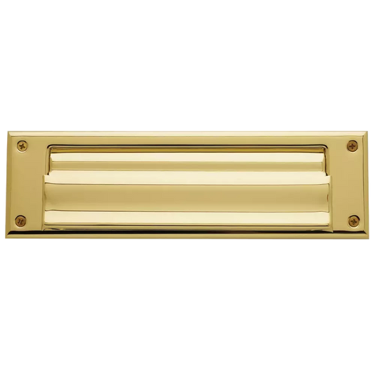 Letter Box Plate with Liner Insert - 003 - Lifetime Polished Brass