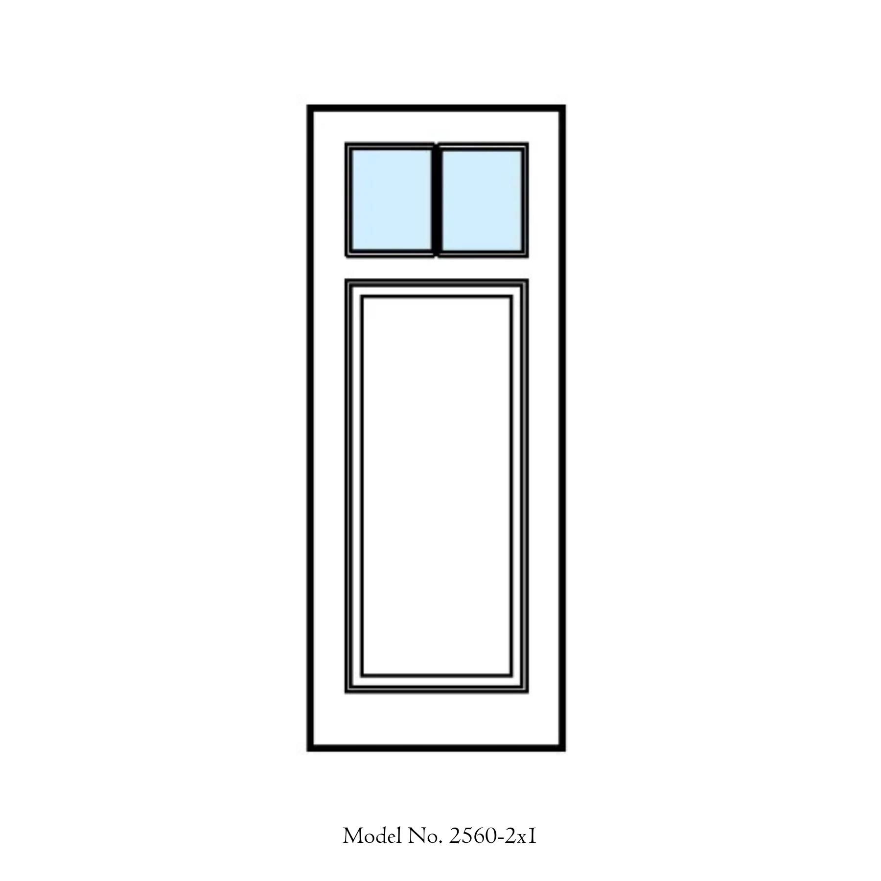 Model 2560 Custom Mahogany Door - Custom Color