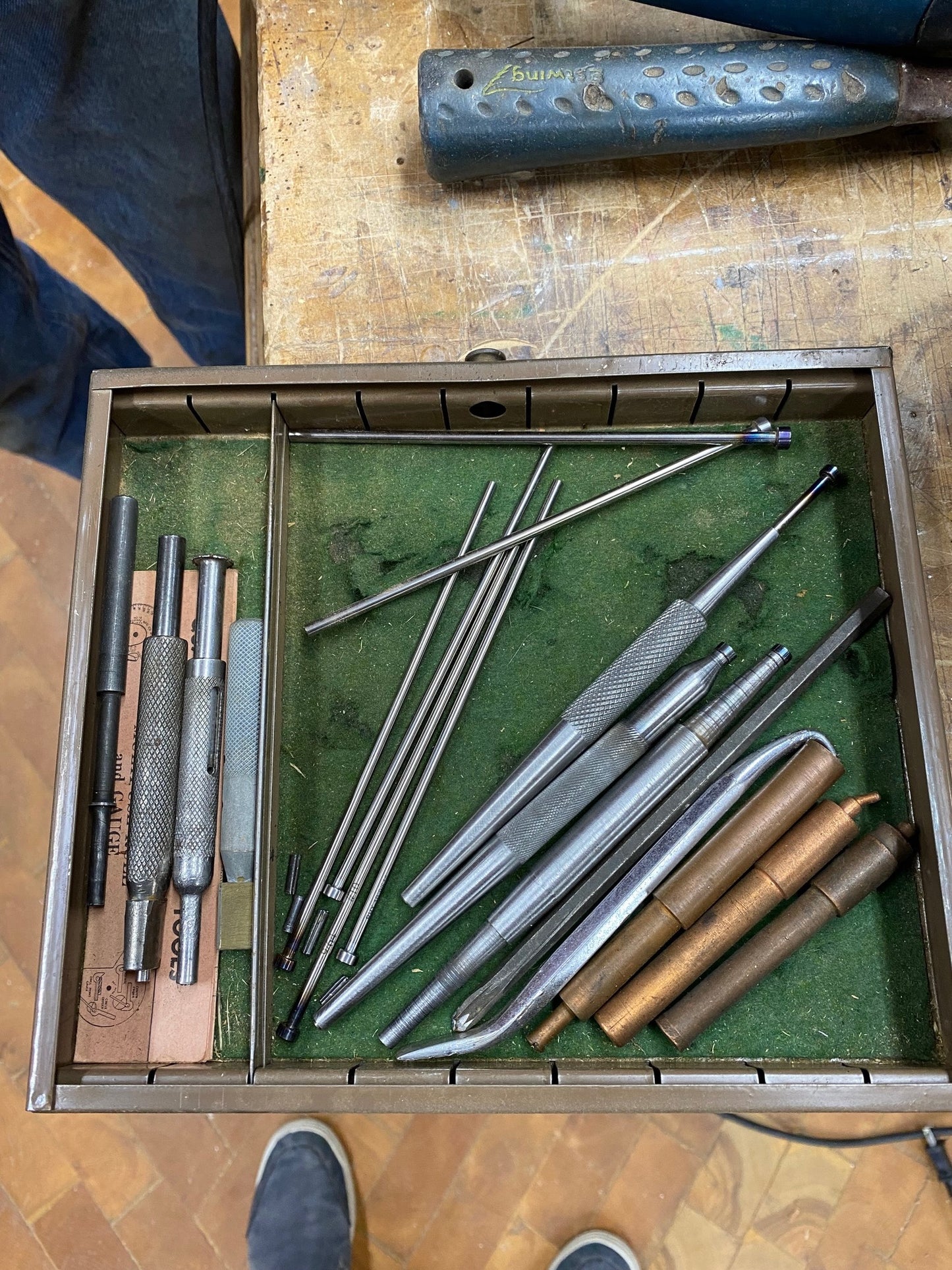 nail set for interlocking weatherstripping