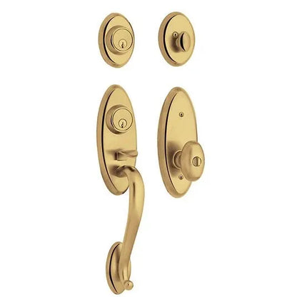 Sectional Handleset with Knob - 031 - Non-lacquered Brass; LH