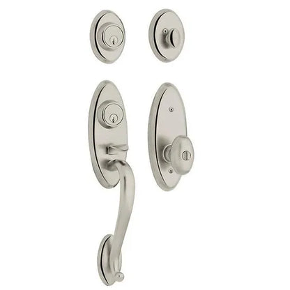 Sectional Handleset with Knob - 055 - Lifetime (PVD) Polished Nickel; LH