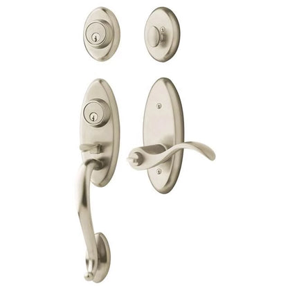 Sectional Handleset with Wave Lever - 076 - Lifetime (PVD) Graphite Nickel; LH