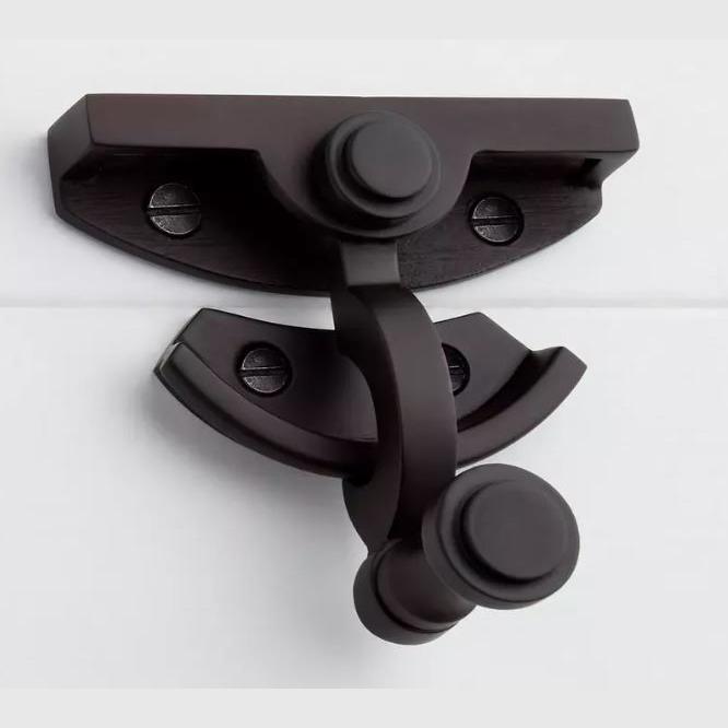Solid Brass Sash Lock - Satin Brass - Matte Black